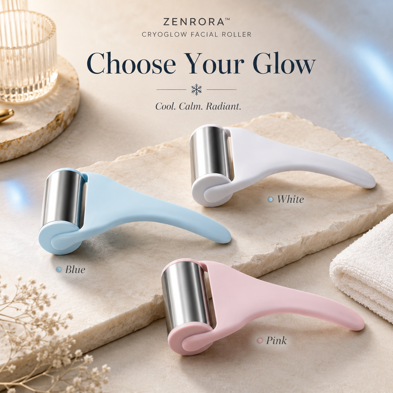 Zenrora™ CryoGlow Facial Roller